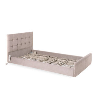 Classic Silver Square Style Floorline Profile Bed
